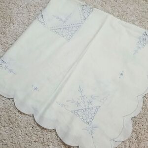 32 X 32 Pale Blue Luncheon Scarf PRETTY!